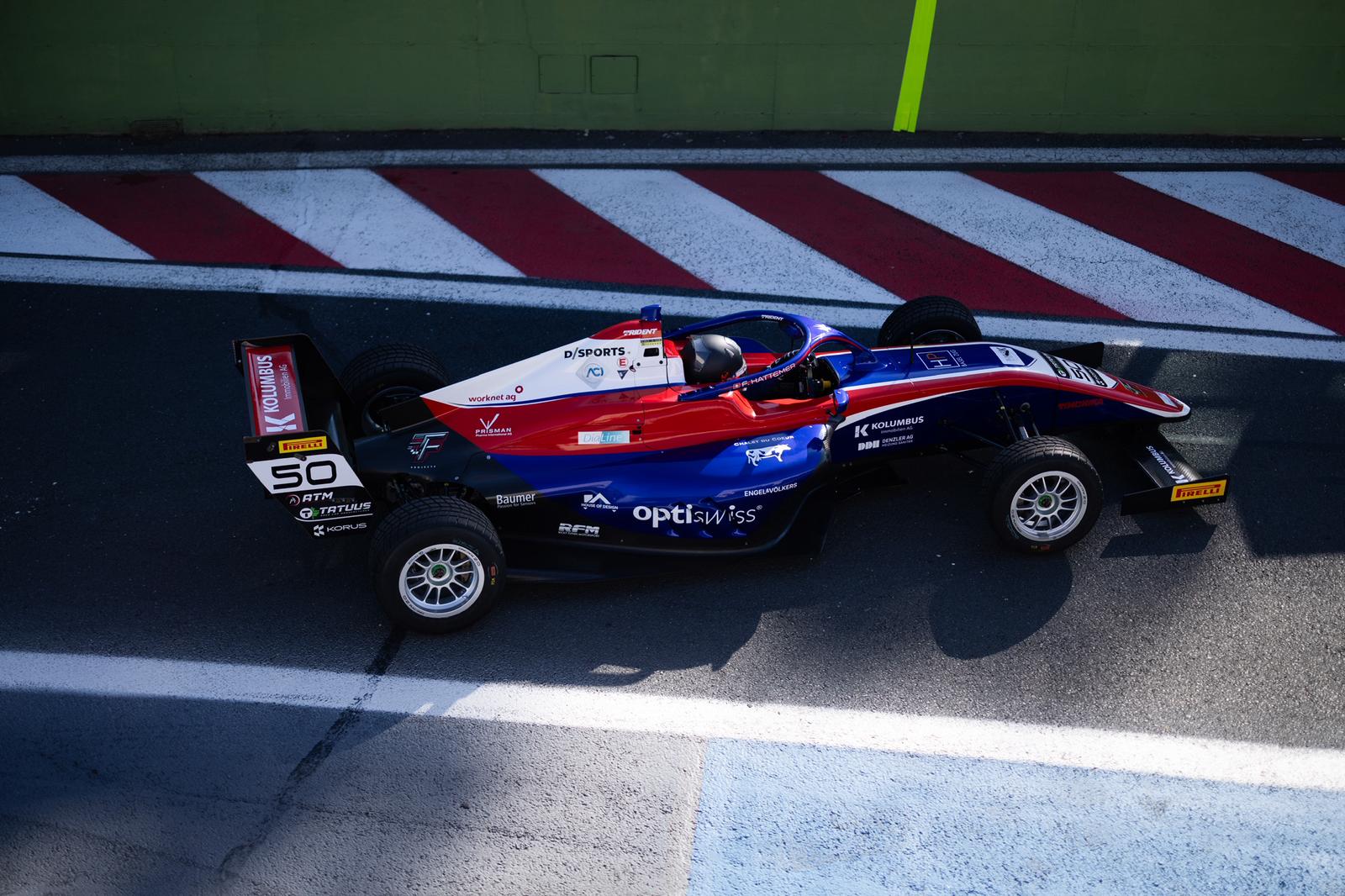 Florentins Formel-4-Rennwagen auf der Strecke